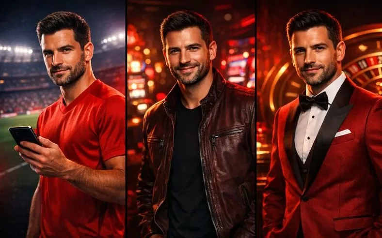 Personaggio PowerBet con smartphone, tema mobile app